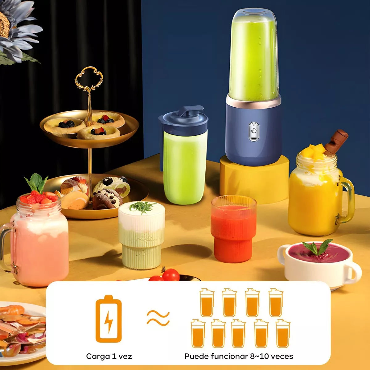 Blender Go Essence - Licuadora Portátil para Jugos y Smoothies Frescos